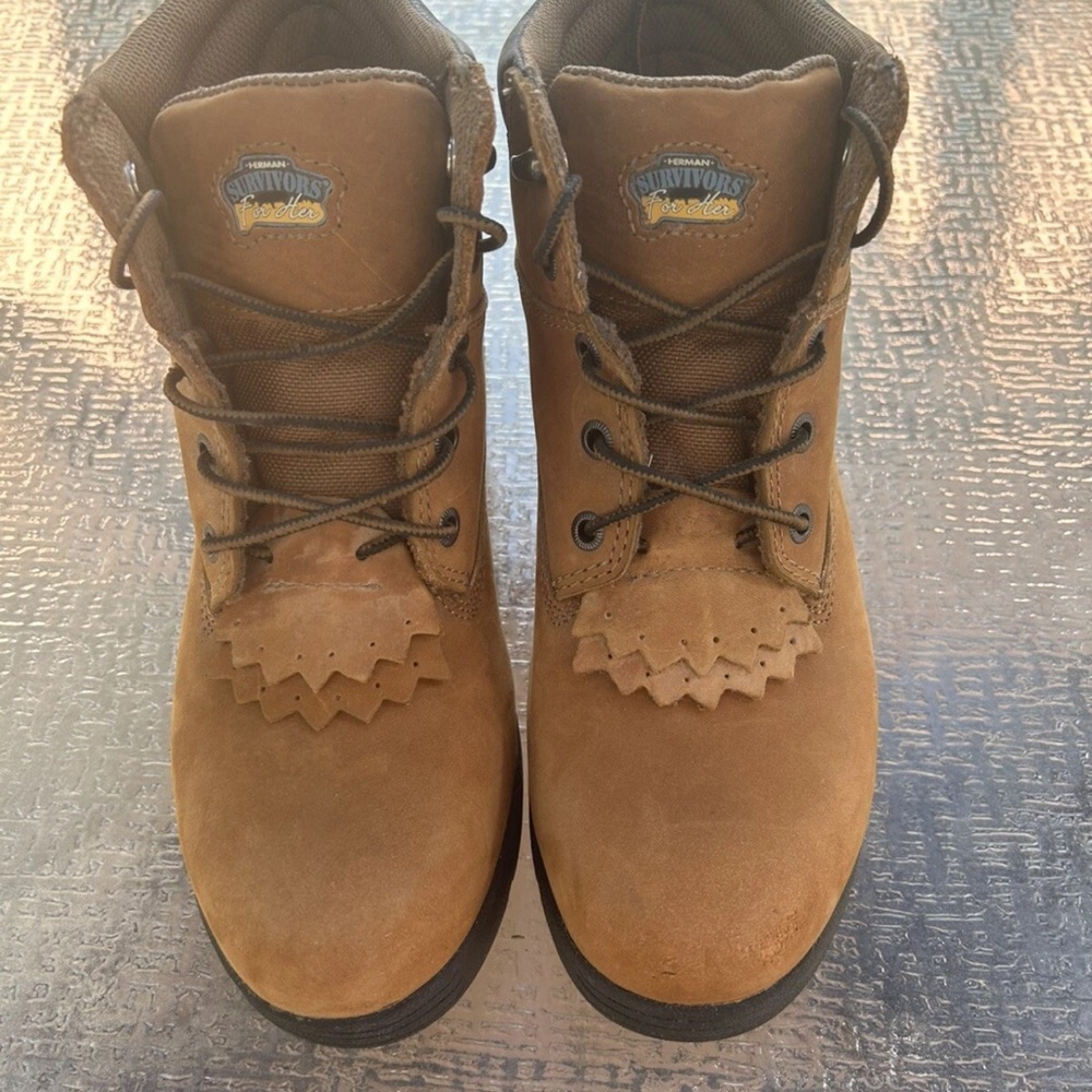 Vintage Herman Survivor Genuine Leather Women’s Lace Up Boots- 8.5- Michelle